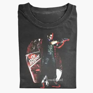 The Resident Evil Albert Wesker Shirt, Dr. Pepper Collaboration Shirt, Gamer Tee, Vintage Video Game Shirt TQJ