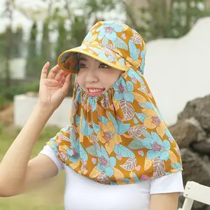 BIGWIG Women's UV Protection Sun Hat, Breathable Fishing Hat, with Earflaps, Protects Face and Neck, Outdoor Leisure Protective Cover, Small Brim for Farm Work, Cycling Face Mask, Shawl Hat Large Capacity Style Messenger Bag Playing Card Fedora