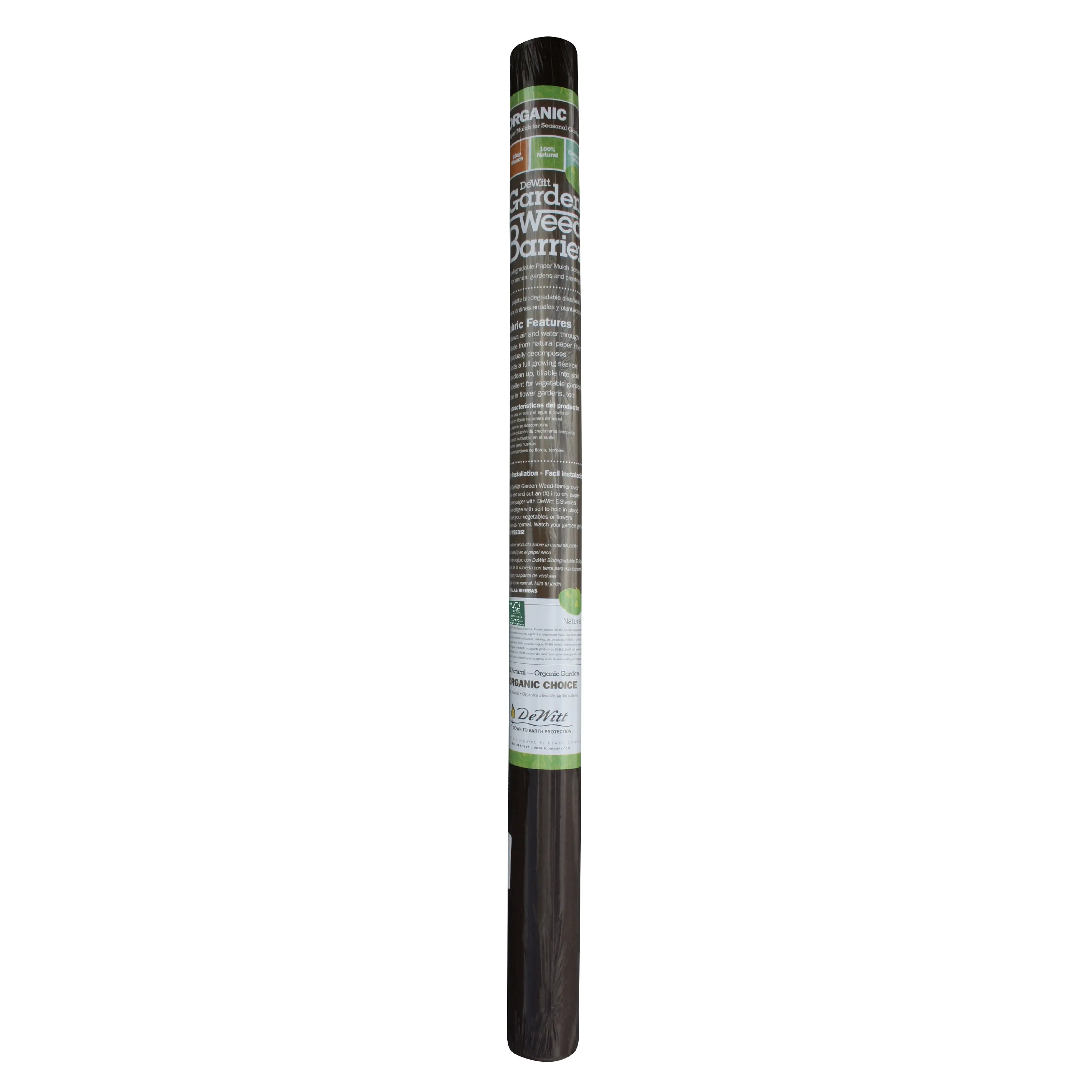 DeWitt NAT3300 3 x 300 Ft Natural Biodegradable Paper Mulch Garden Weed Barrier
