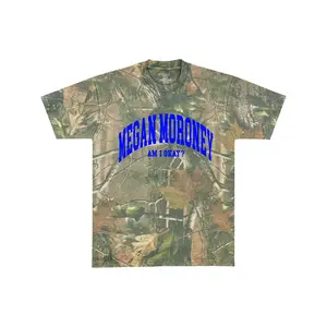 Megan Moroney Am I Okay Camo Graphic T-Shirt, Country Music Fan Tee, Forest Print Unisex Shirt, Casual Outdoor Streetwear Style
