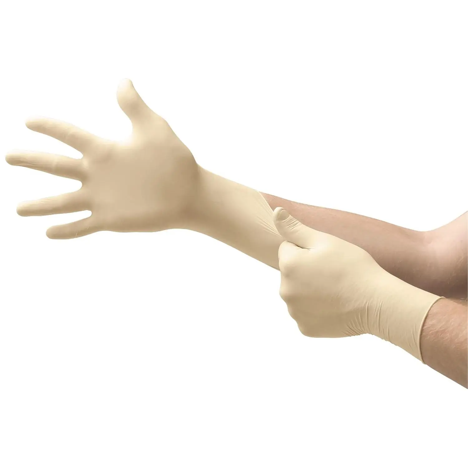 Microflex MF-300-M Diamond Grip PF Latex Cleaning Exam Gloves, Medium Size, Textured Grip Fingers, 100 per Box, 10 Boxes per Case (1000 Total)