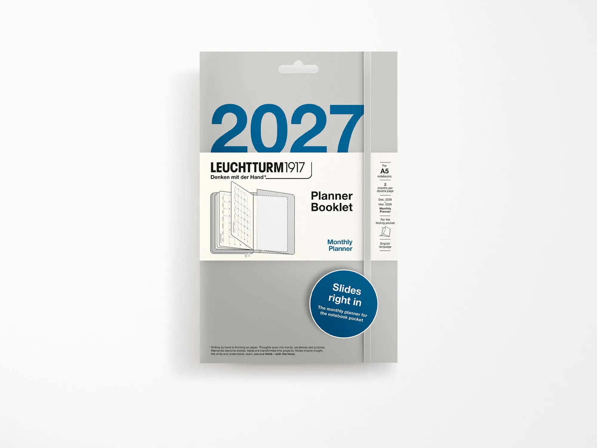 2027 Leuchtturm 1917 Booklet Monthly Planner