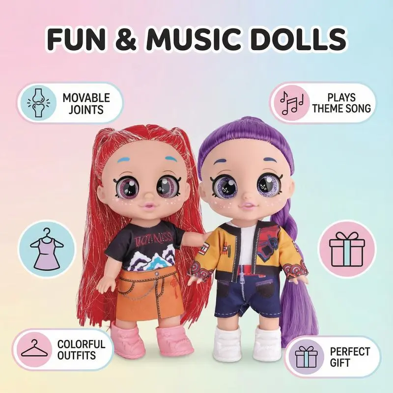 Kpop Dolls Anime Action Figures Set, 9.45 Inch 5 Joints Can Play Music, Rumi Mira Zoey Dolls,K-pop Fan collection Birthday & Mother's Day Gifts for kids, Girls & boys toys Kpop Dolls Anime Action Figures Set, 9.45 Inch 5 Joints Can Play Music, Rumi Mira Zoey Dolls,K-pop Fan collection Birthday & Mother's Day Gifts for kids, Girls & boys toys