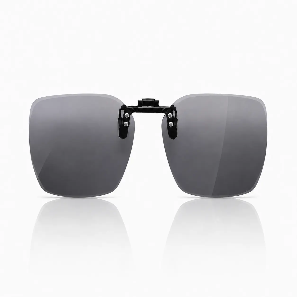 Women’s Photochromic Flip-Up Clip-On Sunglasses for Prescription Glasses, Rimless Color-Changing Tinted Lenses for Driving and Outdoor Activities