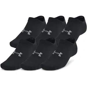 Under Armour Unisex Adult Essential No Show Socks (6-Pairs), Fitted, Light