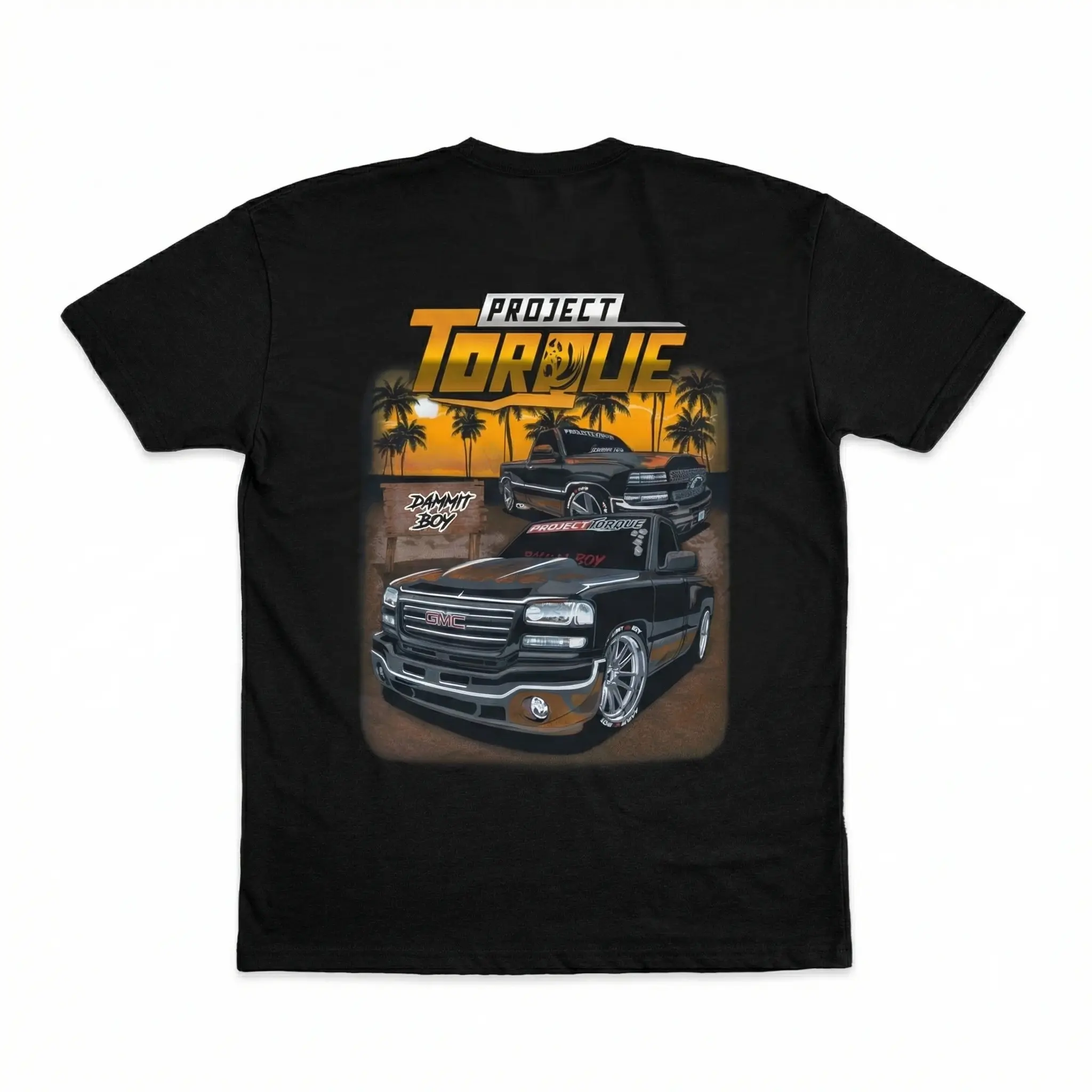[Ssummer outfits]Project Torque GMC Silverado - Mens Truck T-Shirt Automotive Graphic, For Men and Women Top Cotton Sports T-shirt, regular fit, casual and stylish T-shirt, suitable for everyday wear, a men's top suitable for all seasons.,Grunge