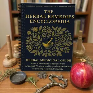 Herbal Treatment Encyclopedia & Plant Profiles, Compact Portable Herbal Guide, Natural Therapy, Home Aromatherapy Gift, Beginner Herbal Handbook