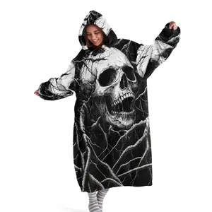 hoodie blanket，Wearable Blanket，Hooded Blanket Wearable Christmas Pattern Soft Comfortable Hooded Blanket with Sleeves, Unisex Sleep Cover, Casual Gift, Holiday Gifts，Christmas Gift,Valentine's Day gift, Cozy Hooded Blanket