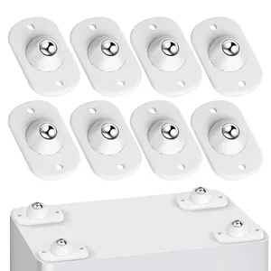 8PCS Self Adhesive Caster Wheels, Appliance Slider, 360° Rotating Mini Universal Appliance Rollers for Kitchen, Air Fryers, Coffee Makers, Trash Can, Storage Boxes and Small Furniture