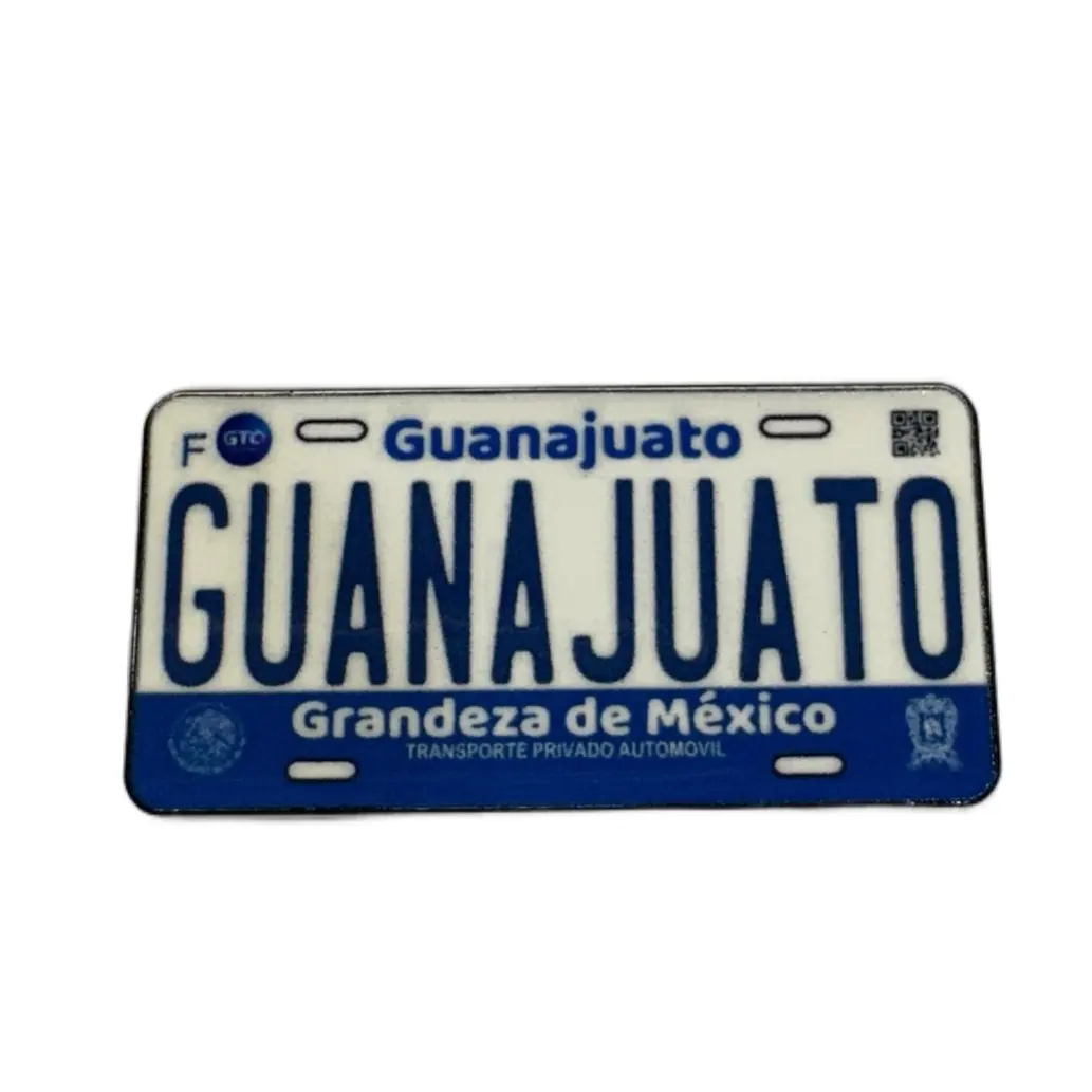 Guanajuato Plaque Hat Clip, Stylish Metal Pin for Clothes and Hats, Novelty License Plate Style Fashion Accessory, Hat Accessory