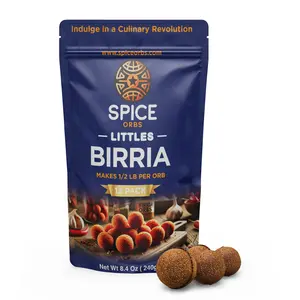 Birria Spice Orbs Littles 12-Pack – Perfect Spice Bomb for Authentic Birria Meat Crockpot Cooking – Instant Birria, Great Flavor – Mexican Spice Mix - Seasons 0.5 lb Per Orb!