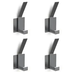 “Sick of Hooks That Break/Rip Walls? 4-Pack 50lb Aluminum Hooks (5-SEC Install!) – Hang Coats/Bags Without Ruining Your Space (27K+ Sold!) ”