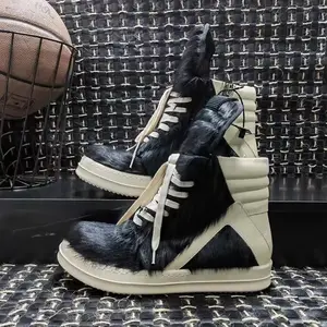 New Rick Owen Geobasket Hair Shoes Sneaker