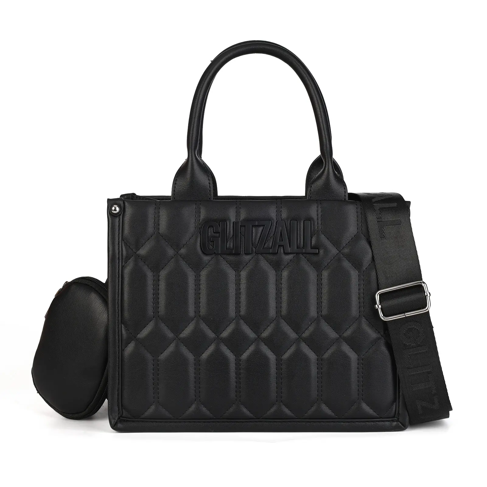Women's handbag with zipper, comes with a clutch and adjustable shoulder strap, suitable for travelers, teachers, doctors, nurses and other professionals.