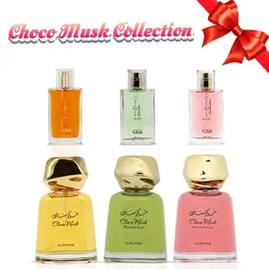 Choco Musk, Choco Musk Pistachio & Choco Musk Marshmallow Eau de Parfum Sprays 100ml (3.4 oz) & 50ml (1.7 oz) by Al Rehab (Bundle)