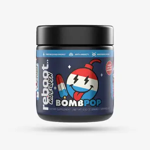 Reboot Wide Open Bomb Pop Energy Drink Powder Mix | Brain & Body Support | 42 Servings