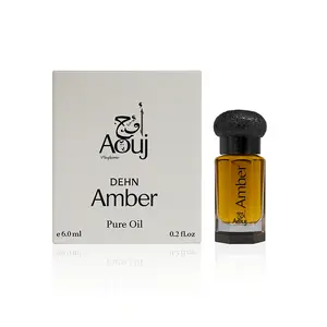 Amber Dehn by AOUJ – Unisex Premium Fragrance Oil 6ml – Long-Lasting Arabic Perfume – Warm Spicy, Woody & Amber Notes