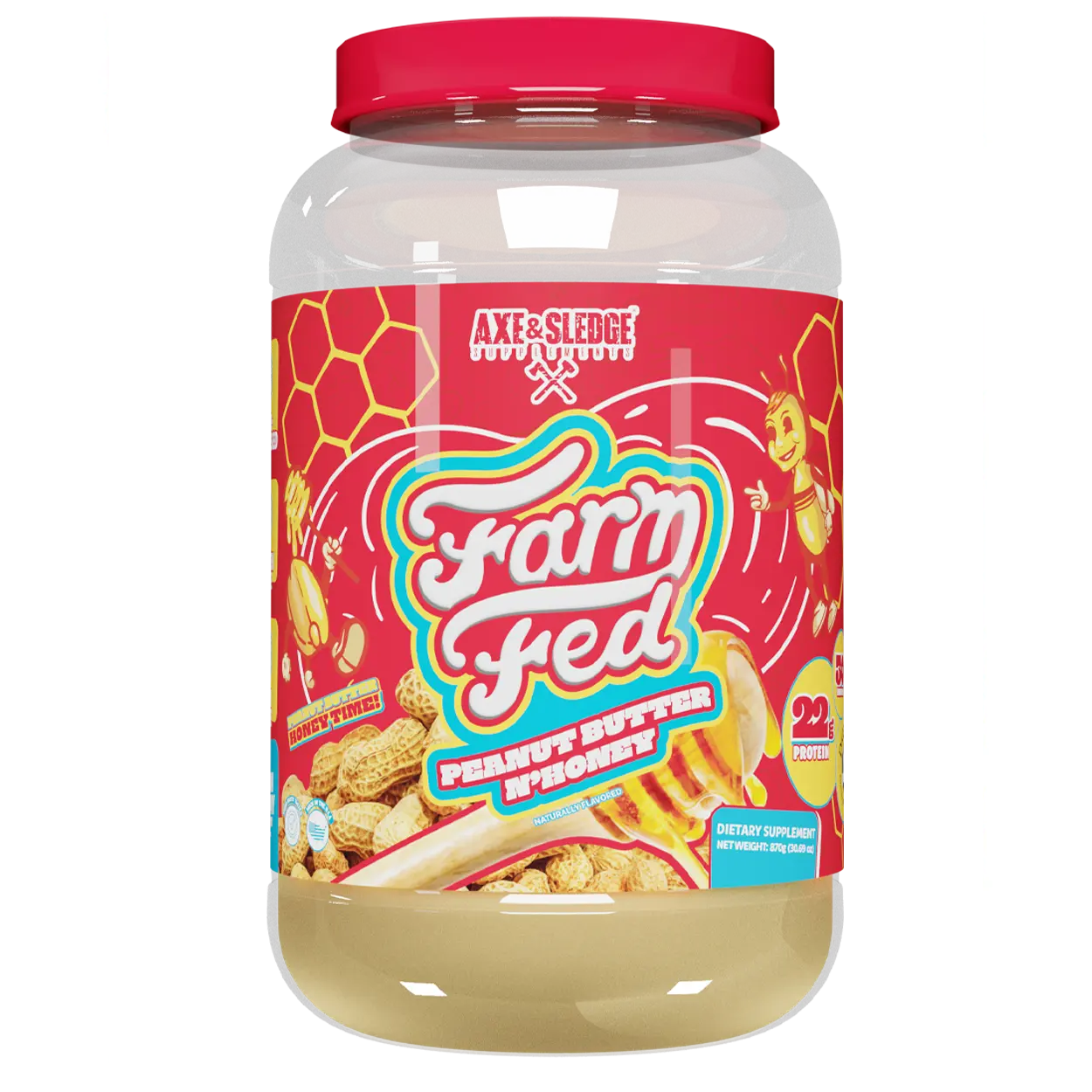 FARM FED // Grass-Fed Whey Protein Isolate - Peanut Butter Honey