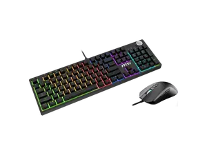 MSI Forge GK320 Combo RED US - Gaming RGB Keyboard & Mouse Set, Full Keys Anti-Ghosting, 12,800 DPI Optical Sensor, 13-Mode RGB, up to 12,800 DPI, Black