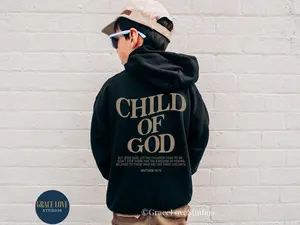 Child of God Youth Jesus Loves You Kids Hoodie Christian Hoodie Christian Sweatshirt Jesus Hoodie Trendy Hoodie Bible Verse Christian Merch