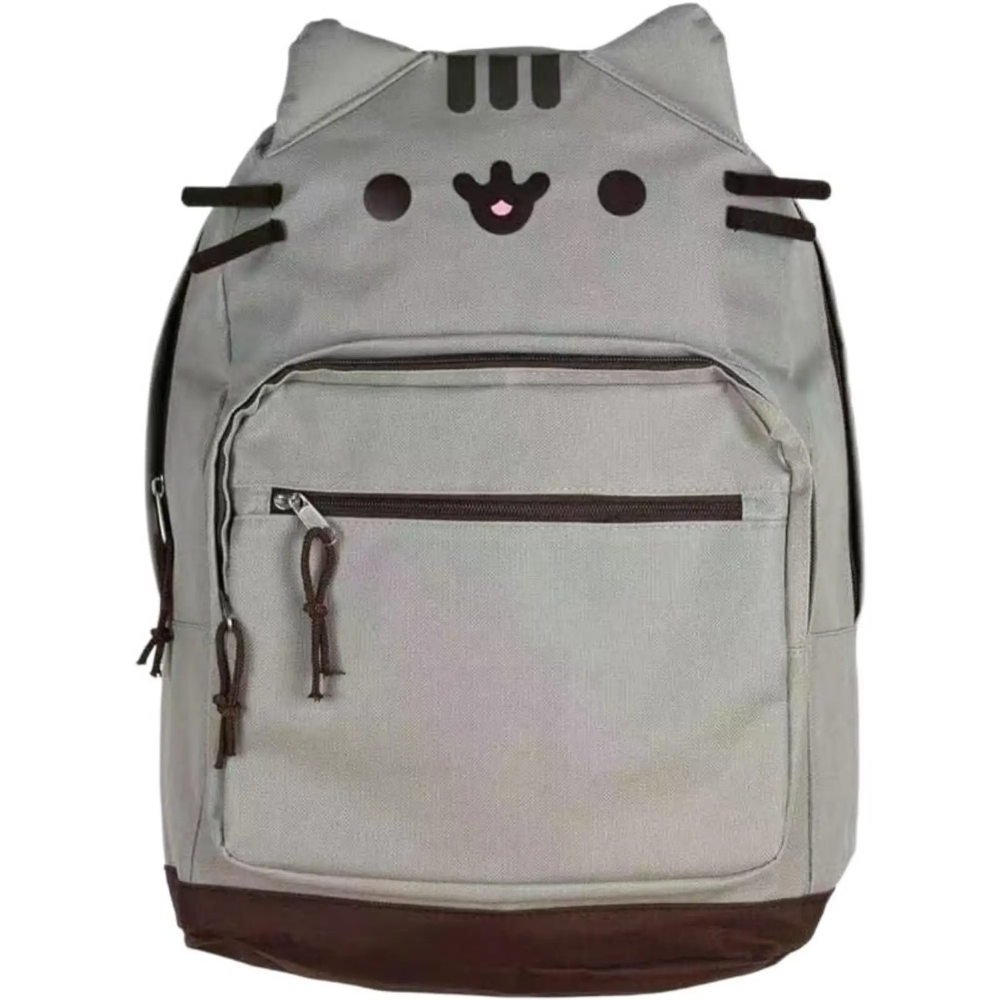 Kawaii Cat Youth Backpacks for School, School Water Resistant Polyester Daypack for Teen Girls with 3D Ears for Daily Use, Youth Backpack, Zipper, Backpacks For Girls