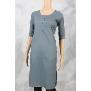 JCSFashions Lightweight Popcorn Fabric Kurti: Ultimate Comfort & Elegance