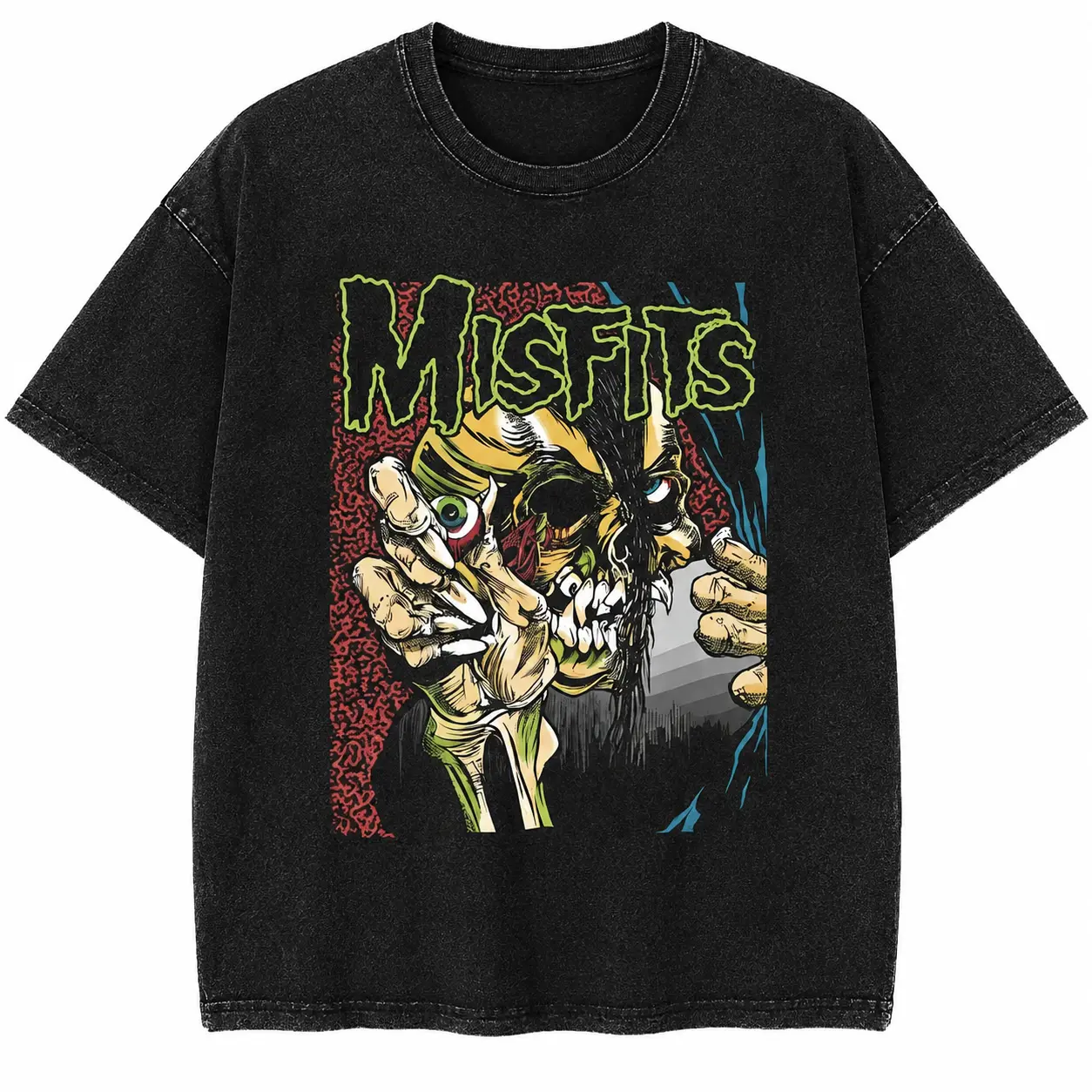 Misfits Tee - Punk Rock Band Tshirt - Horror Comic Skeleton Music T-shirt - 2000s Alternative Shirt