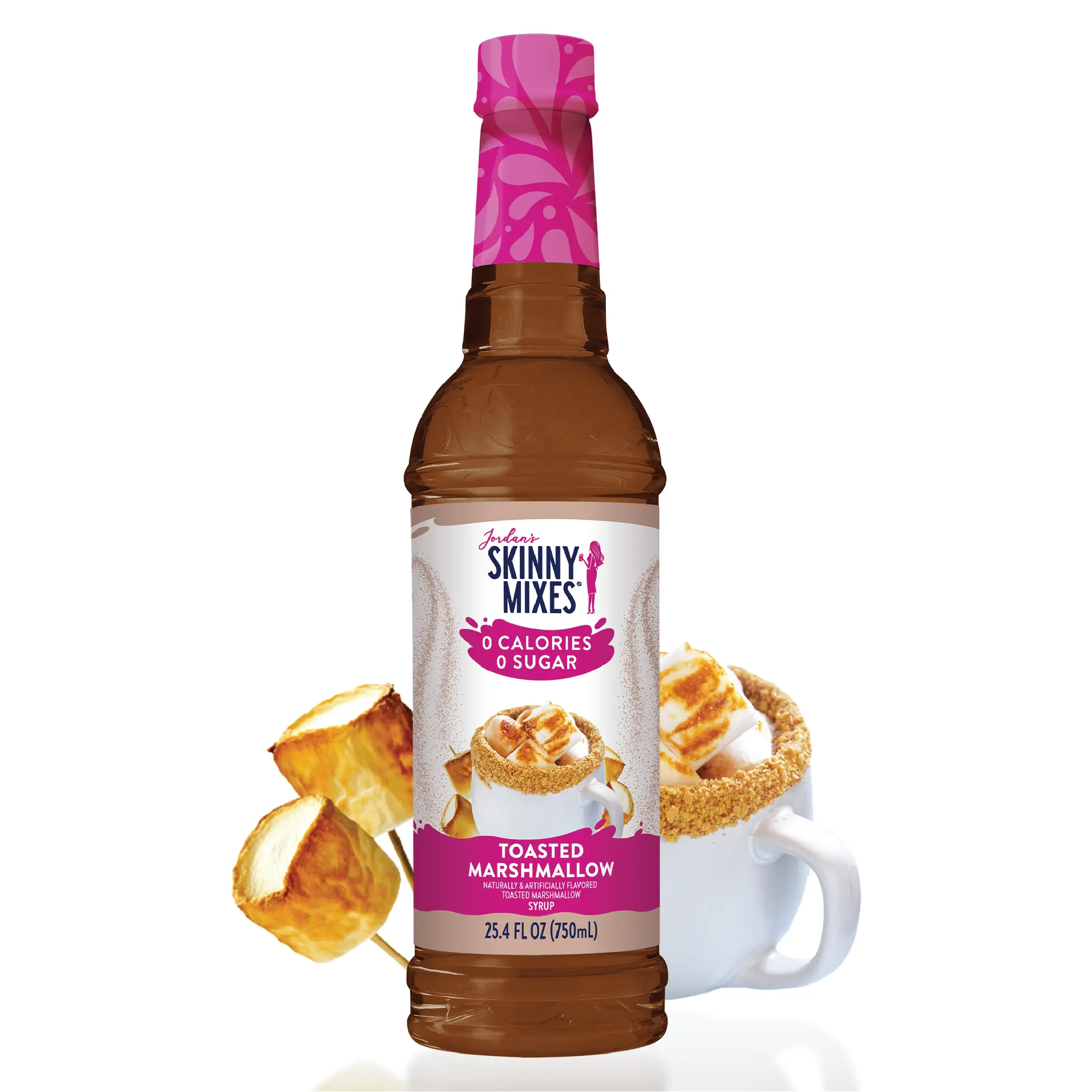Jordan's Skinny Mixes Sugar-Free Toasted Marshmallow Sweet Liquid Syrup, Sugar-Free Beverage Syrup Concentrate Jordan's Skinny Mixes Sugar-Free Toasted Marshmallow Sweet Liquid Syrup, Sugar-Free Beverage Syrup Concentrate