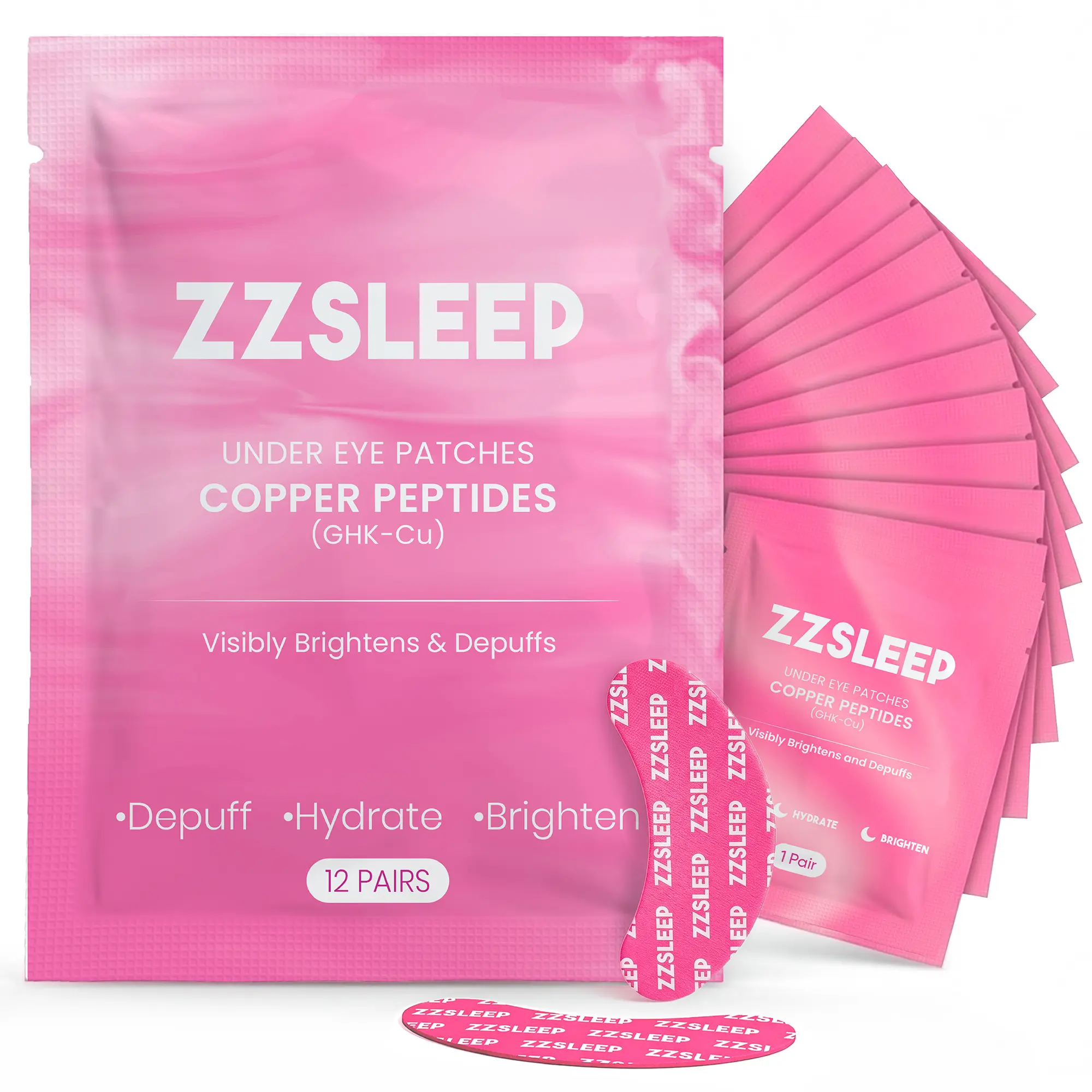 ZZSLEEP Under Eye Patches – Hydrating & Depuffing Hydrogel Eye Masks with Caffeine & Peptides (12 Pairs) ZZSLEEP Under Eye Patches – Hydrating & Depuffing Hydrogel Eye Masks with Caffeine & Peptides (12 Pairs)