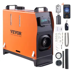 VEVOR Diesel Air Heater, Max. 8KW 12V All-on-one Diesel Heater with Bluetooth App and LCD, Automatic Altitude Adjustment Max 18045 ft, Portable Parking Heater Fast Heating Low Noise, Diesel Heater for Truck RV Trailer Camper Van Boat and Indoors