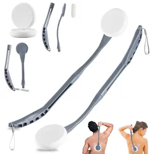 Back lotion applicator, 20.5-inch back lotion applicator, convenient for applying back lotion, easy to use and washable, back tanning lotion applicator, Hanging, Exfoliating Tool, Back Scrubber