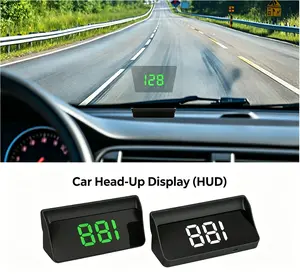 Car Head-Up Display (HUD) with Upgraded Clearer Dashboard Upgrade for All Cars, MPH Real-Time Speed Monitoring, Easyread Numerals, Durable Digital Screen, Automotive Electronics Accessory