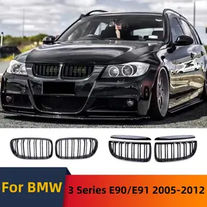 Front Inlet Grille Bumper Kidney Grill Middle Grid Tuning For BMW E90 E91 3 Series 2005-2012 325i 320i 330i 335i xDrive Body Kit