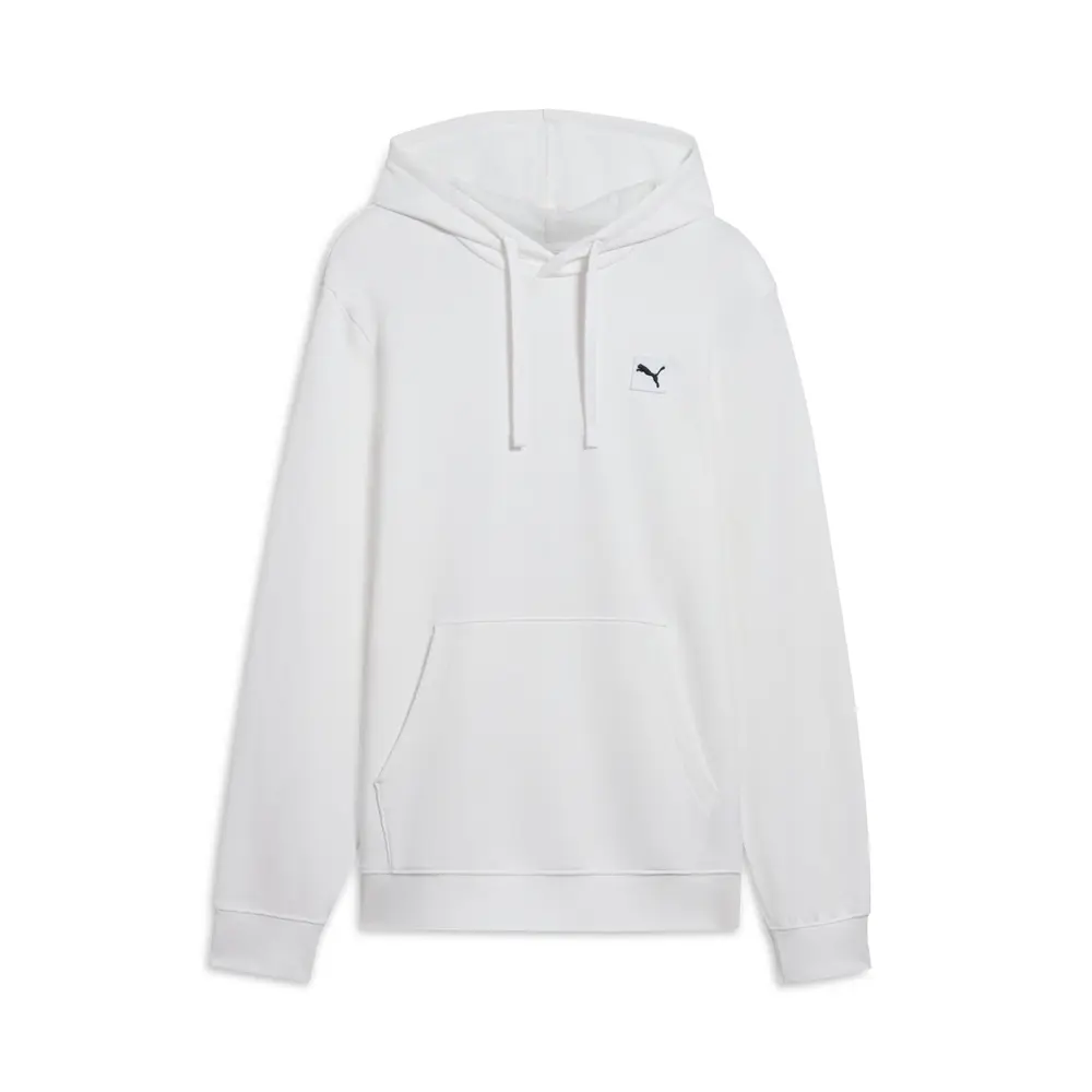 PUMA Mens Essentials Elevated Hoodie Casual Outerwear Casual - White