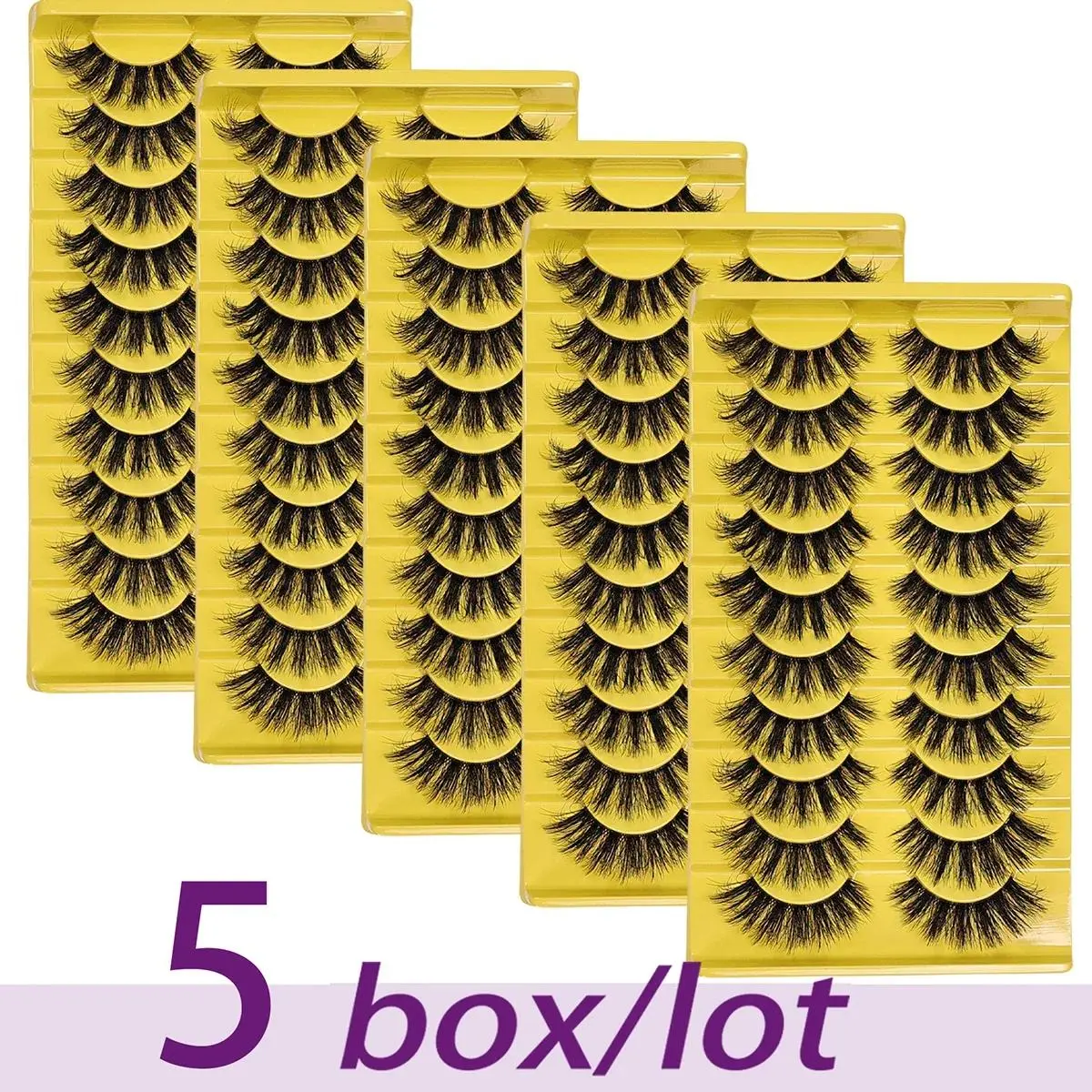 30Pairs/50Pairs Fluffy Messy Thick Lashes 3D Dramatic False Eyelashes Soft Lightweight Fake Eyelashes for Everyday Makeup Fluffy Volume Eyelashes Volumized False Eyelashes