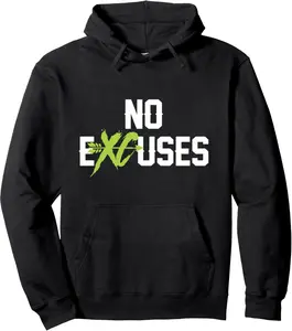 No Excuses cross country track running jogger funny gift Pullover Hoodie