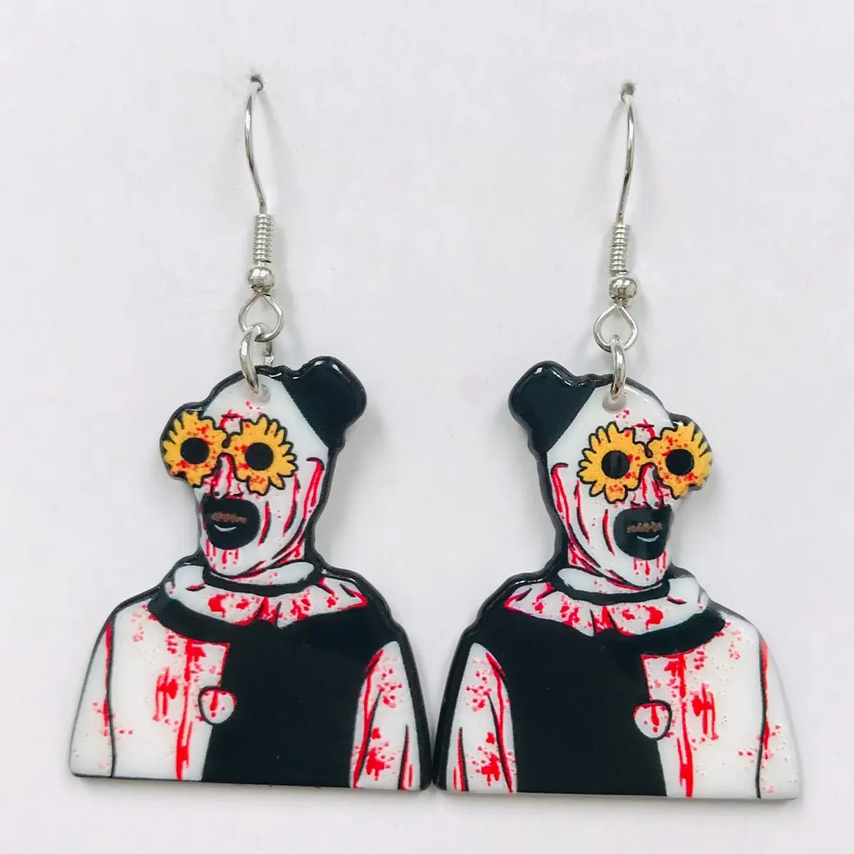 Art the clown earrings Halloween goth