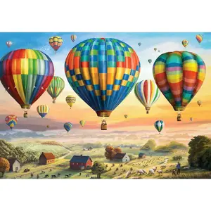 Balloons Over the Countryside