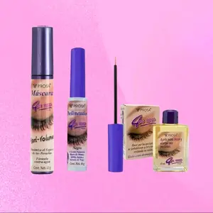 PROSA Maxi Volumen Mascara, Eyeliner in Black and Serum All-in-one Set Makeup Cosmetic  Aloe Lash Water Proof