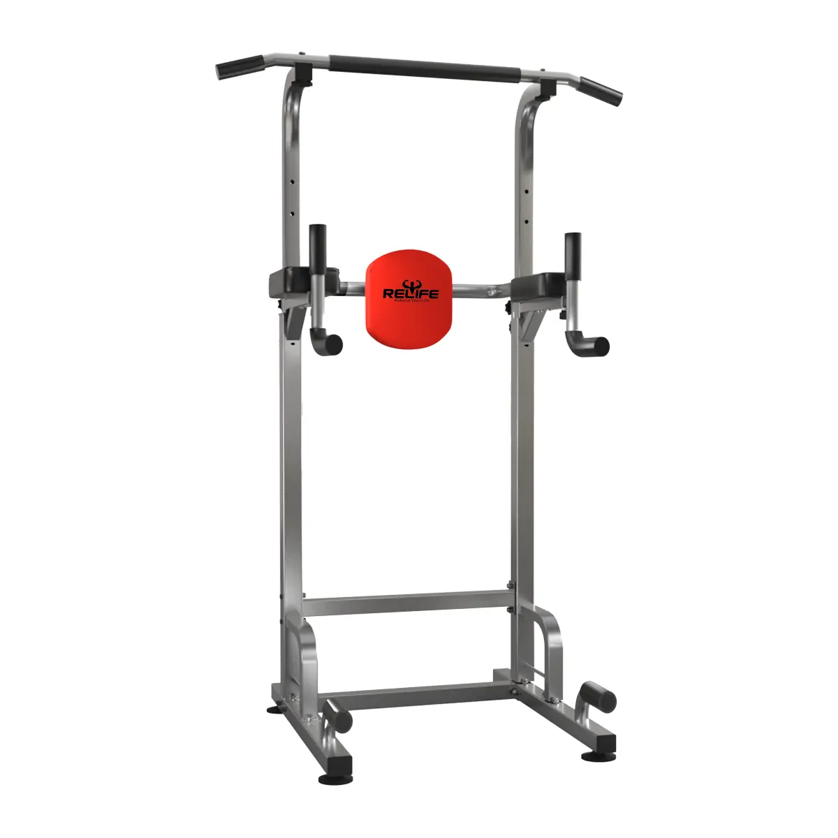 RelifeSports 2026 Power Tower Dip Station Pull-Up Push-Up Station Multi-Function Home Gym Strength Training Fitness Equipment 400LBS Workout Machine