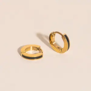 Color Tiny Huggie Hoop Earrings