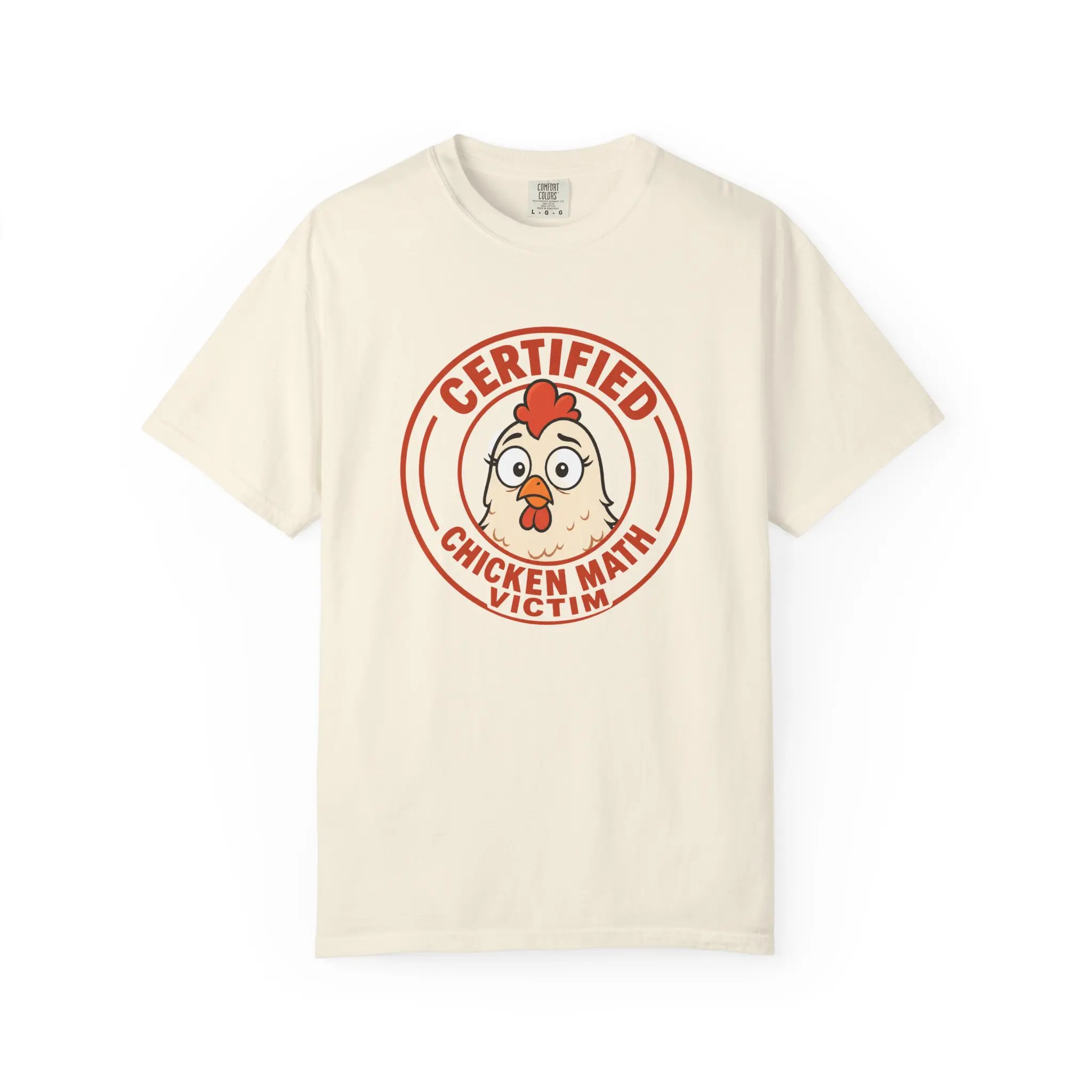 Flockonom Certified Chicken Math Victim Graphic T Shirt