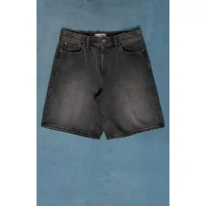 Pacsun Men's Parker Baggy Jean Shorts Black Wash