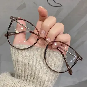 Unisex Round Blue Light Glasses – Anti Blue Light Computer Eyewear Optical Frame Fashion