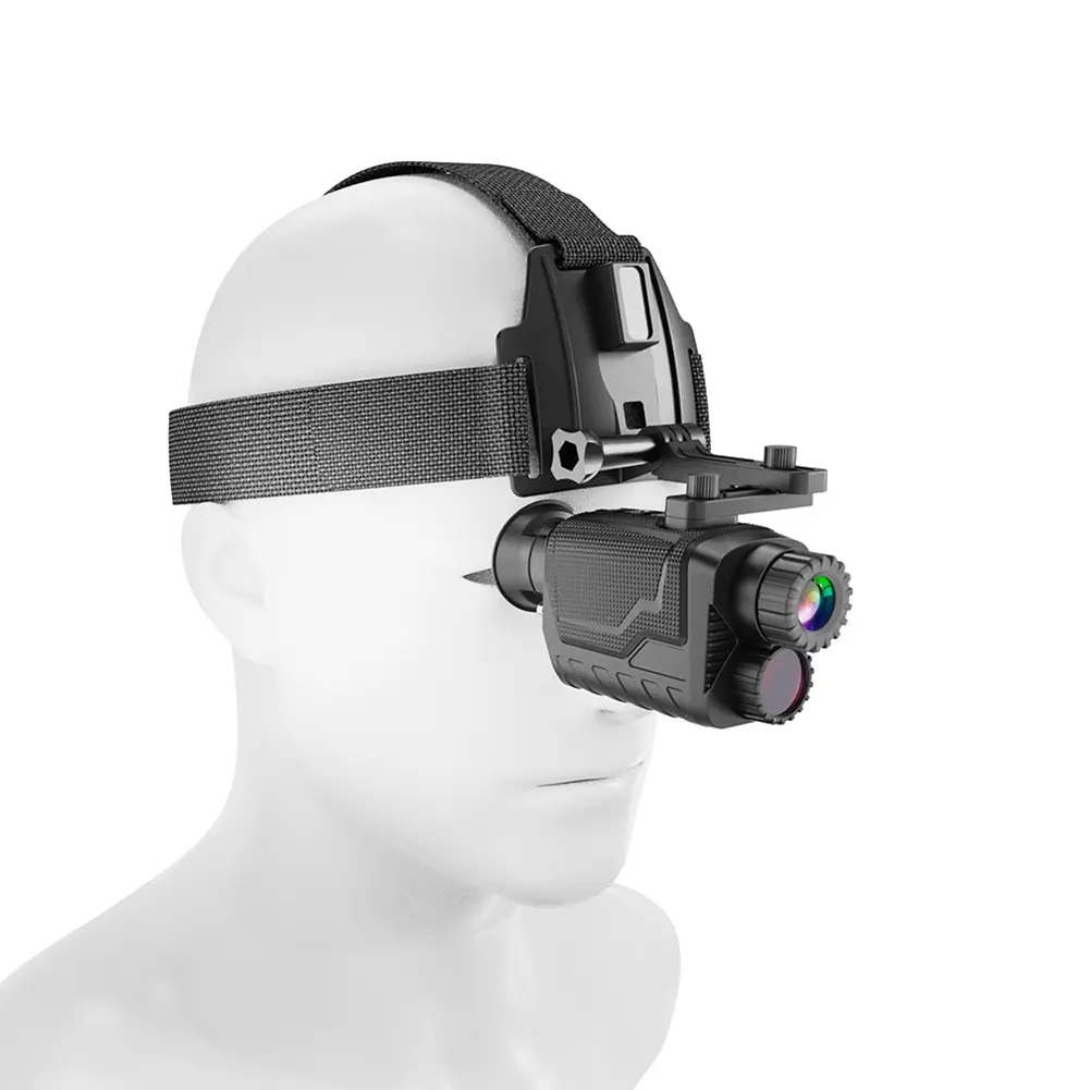 【Garvee】4K HD Digital Night Vision Monocular Goggles – 8X Zoom – 1.4'' Screen, Adjustable Focus, Infrared, IP54 Waterproof, 3000mAh Rechargeable Battery, Helmet/Head-Mounted – for Outdoor Activities, Camping, Surveillance