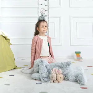 MaoGoLan 24" Easter Big Bunny Stuffed Animals Mom with 3 Babies Inside, Soft and Cuddly Giant Bunny Rabbit Plush, Easter Stuffed Bunny Gift for Kids, Boys, Girls #springtok