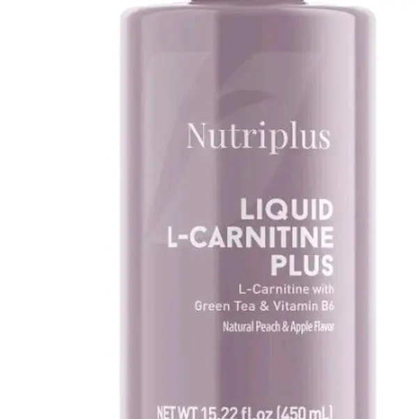 Nutriplus Liquid L-Carnitine Plus with Green Tea & Vitamin B6 Natural Peach Apple Flavor 15 22 fl oz 450 mL