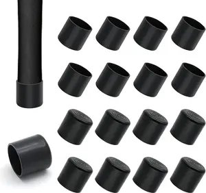 24PCS Chair Leg Tips Caps 1 Inch Inner Diameter Non-Slip Rubber Chair Leg Caps round Furniture Table Covers, Black suiwotin