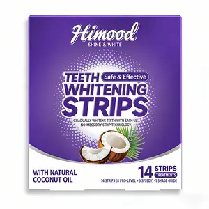 【Buy 2 Get 1 Free】Himood Teeth Whitening Strips - Safe for Enamel - Tooth Stain Treatment - Non Sensitive - Teeth Whitening Oral, 14 Strips/1 Pack