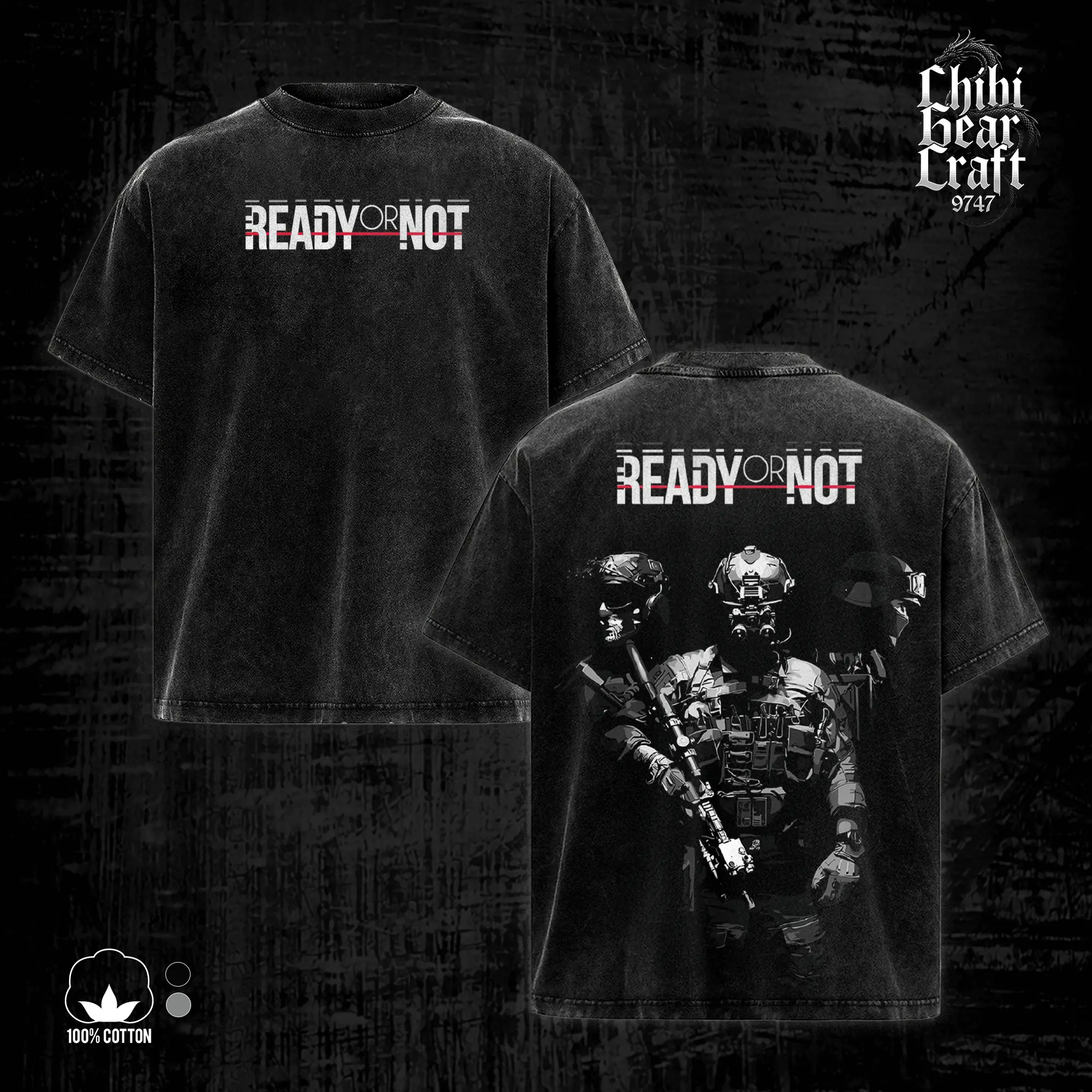 [COLLECTION] Ready or Not Game Shirt SWAT Operator Tactical FPS Vintage Acid Washed Oversized T-Shirt Tank Top Gothic Hoodie Graphic Tee Y2K Clothing Summer Men Clothes Outfits Unisex Video Game Clothes Gifts For Him Apparel For Men Hardcore CQB Merch
